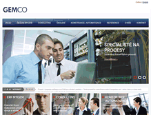 Tablet Screenshot of gemco.cz